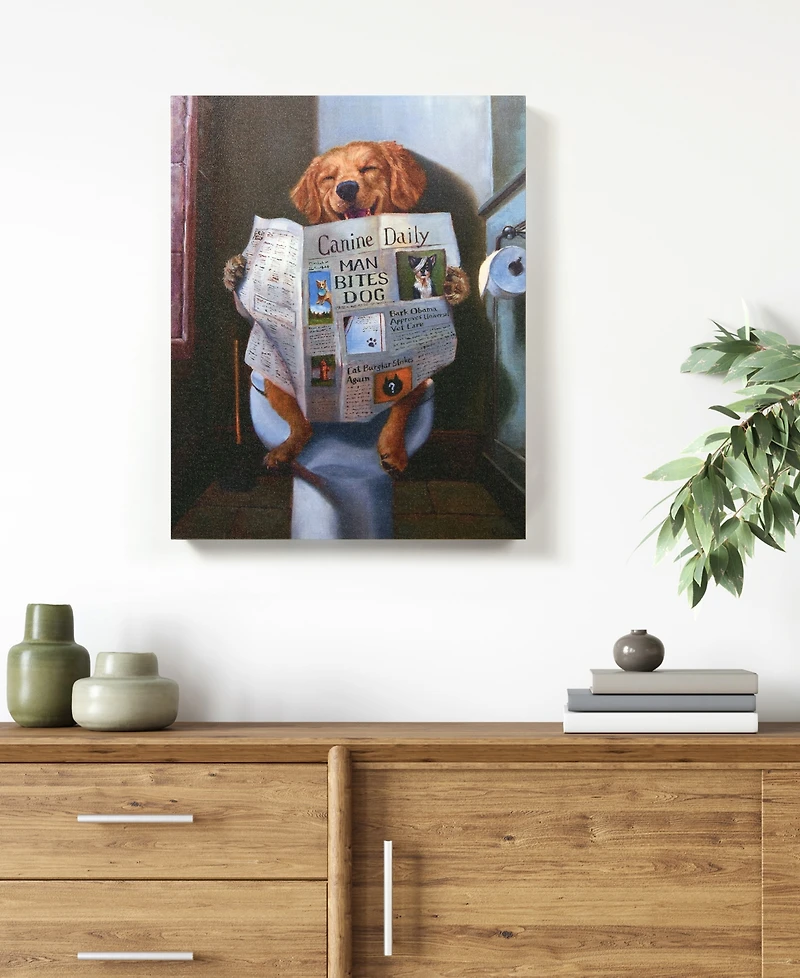 Empire Art Direct 'Dog Gone Funny' Graphic Art Print On Wrapped Canvas Wall Art, 20" x 16"