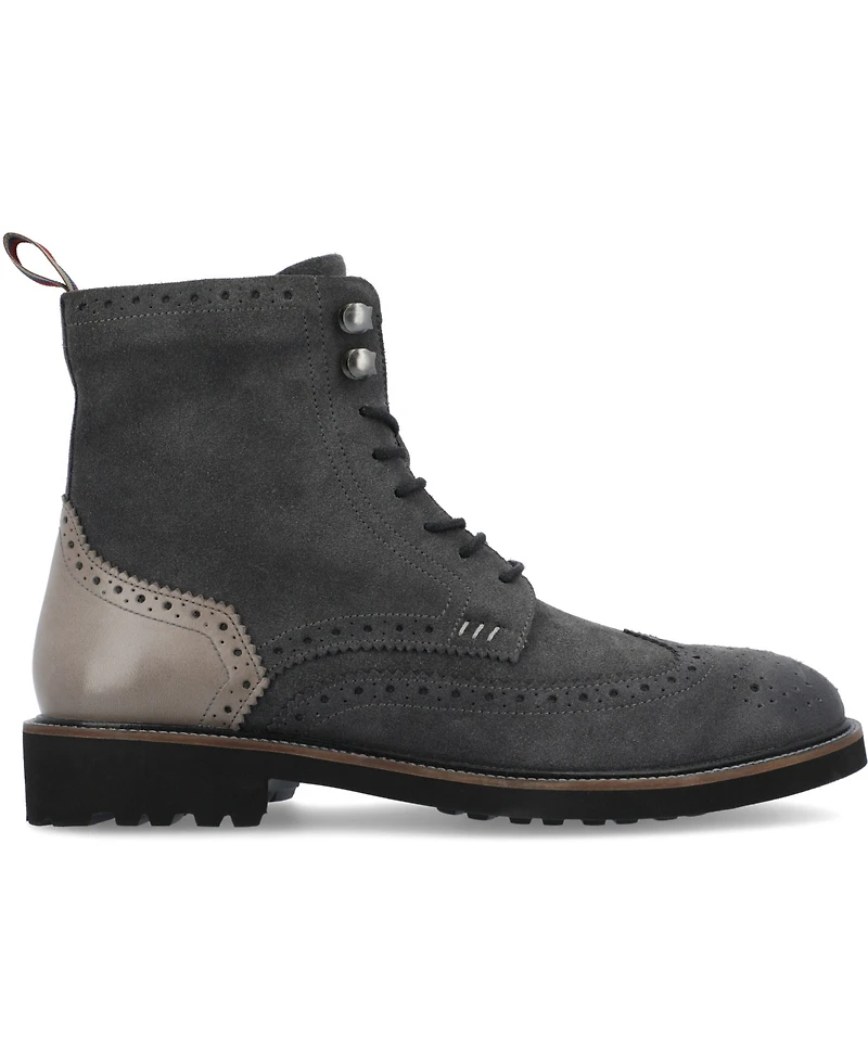Thomas & Vine Men's Welch Tru Comfort Foam Wingtip Ankle Boots