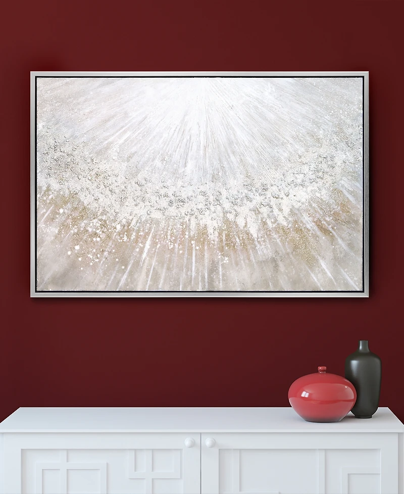 Empire Art Direct Pellets Textured Glitter Hand Painted Canvas Wall Art, 32" x 48"