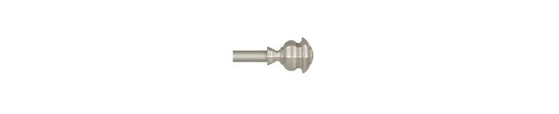 Lauren Ralph Lauren Welford 1" Adjustable Window Curtain Rod and Finial 22 Piece Set, 36"-72"