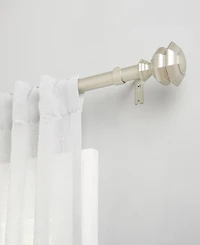 Lauren Ralph Welford 1" Adjustable Window Curtain Rod and Finial 22 Piece Set, 36"-72"