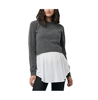 Ripe Maternity Maternity Sandy Detachable Nursing Knit Charcoal Marle