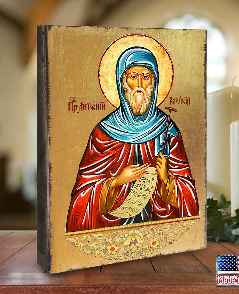 Designocracy Saint Anthony Icon 8" x 6"