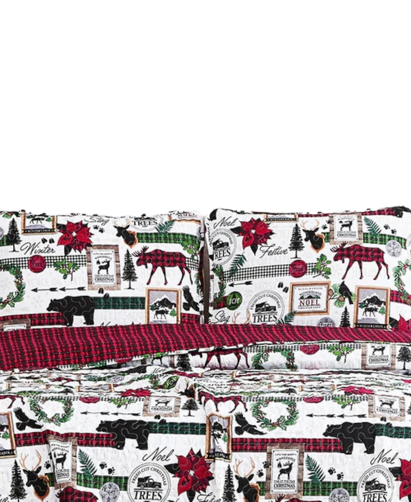 Southshore Fine Linens Merry Town Christmas Reversible 6-Pc. Comforter Set