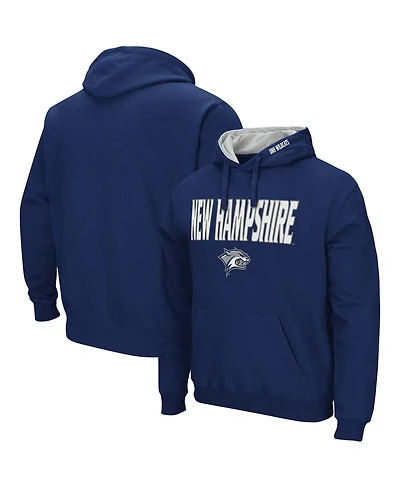 Colosseum Men's New Hampshire Wildcats Arch and Logo Pullover Hoodie