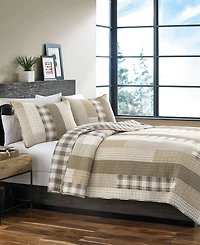Eddie Bauer Fairview Saddle Reversible 3-Pc. Quilt Set, Full/Queen