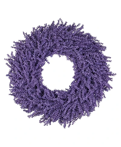 Lavender Artificial Floral Spring Wreath 28" Unlit