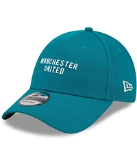Men's New Era Turquoise Manchester United Seasonal 9FORTY Adjustable Hat