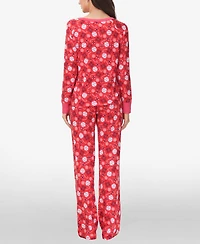 Ink+Ivy Women's Long Sleeve Sweat Top with Lounge Pant, Set of 2