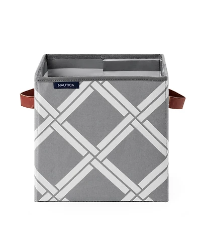 Nautica Folded Storage Cube Box Weave