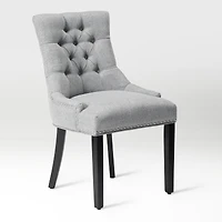 WestinTrends Upholstered Wingback Button Tufted Dining Chair