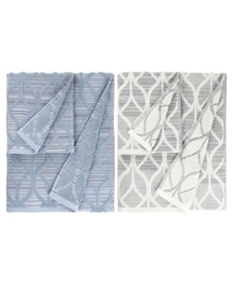 Linum Home Alev Jacquard Turkish Cotton Towel Set