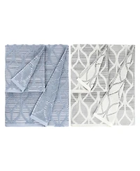 Linum Home Alev Jacquard 2 Piece Turkish Cotton Bath Towel Set