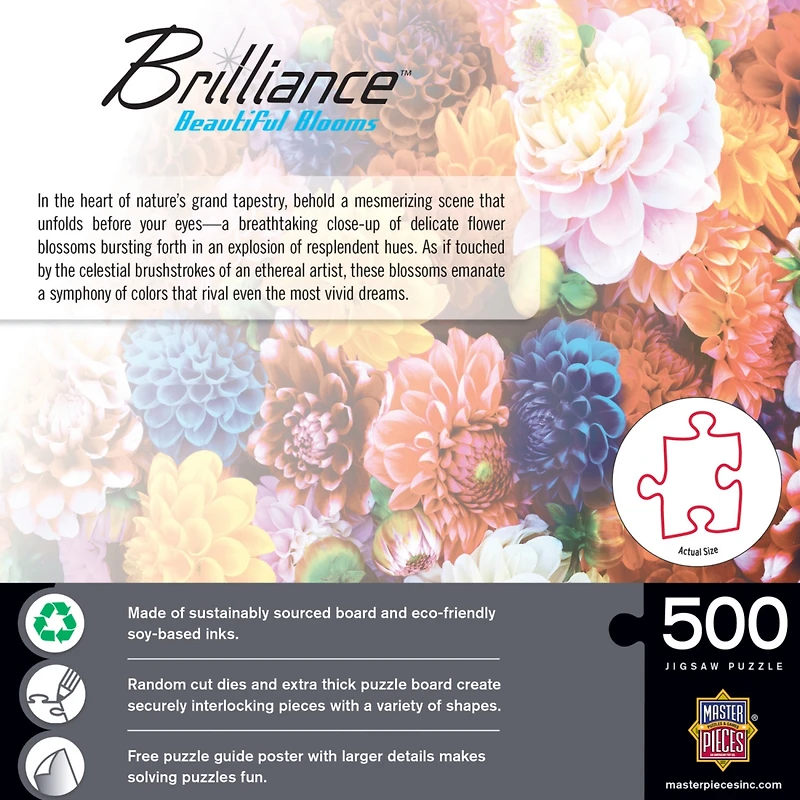 Brilliance - Beautiful Blooms 550 Piece Adult Jigsaw Puzzle
