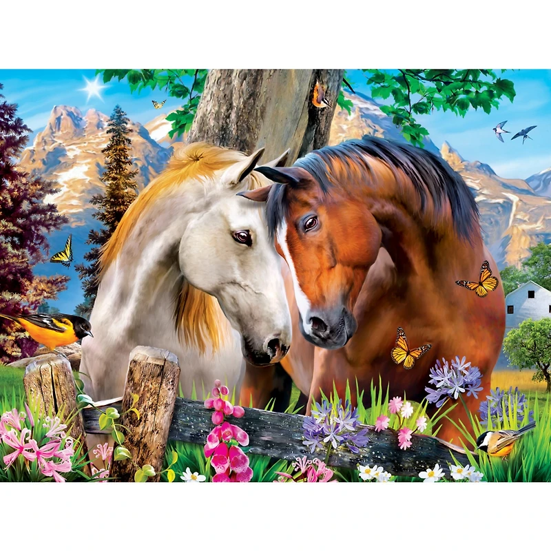 Masterpieces Green Acres - Mountain Meadow Farm 300 Piece Ez Grip Puzzle