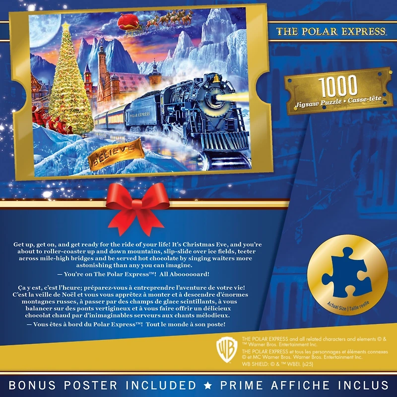 MasterPieces The Polar Express 1000 Piece Jigsaw Puzzle for Adults