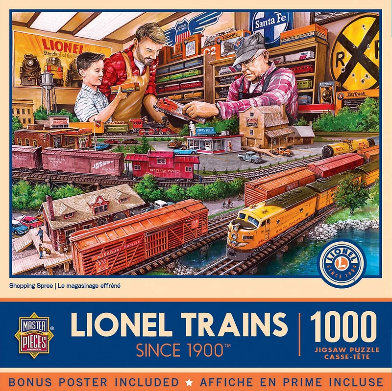 MasterPieces Lionel Trains - Shopping Spree 1000 Piece Jigsaw Puzzle
