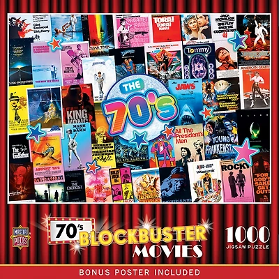Masterpieces 70's Blockbusters 1000 Piece Jigsaw Puzzle for Adults