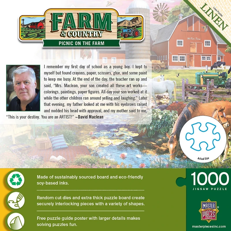 Masterpieces Farm & Country - Picnic on the Farm 1000 Piece Puzzle