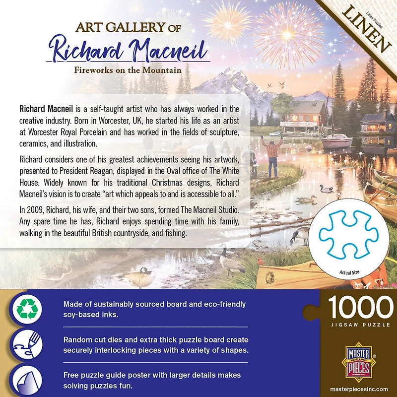 MasterPieces Art Gallery - Fireworks on the Mountain 1000 Piece Puzzle