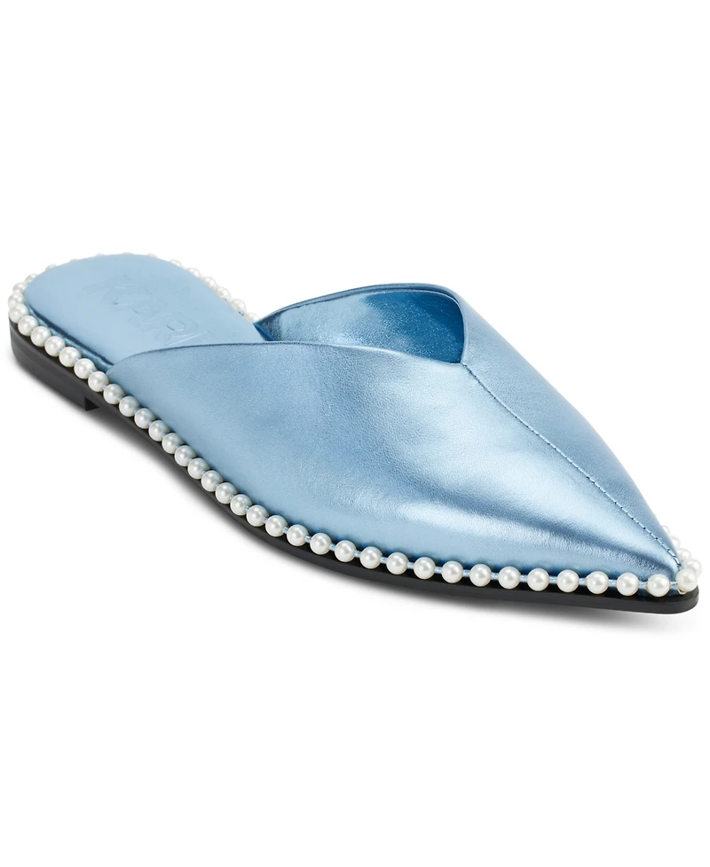 Karl Lagerfeld Paris Women's Vyra Slip-On Mule Flats