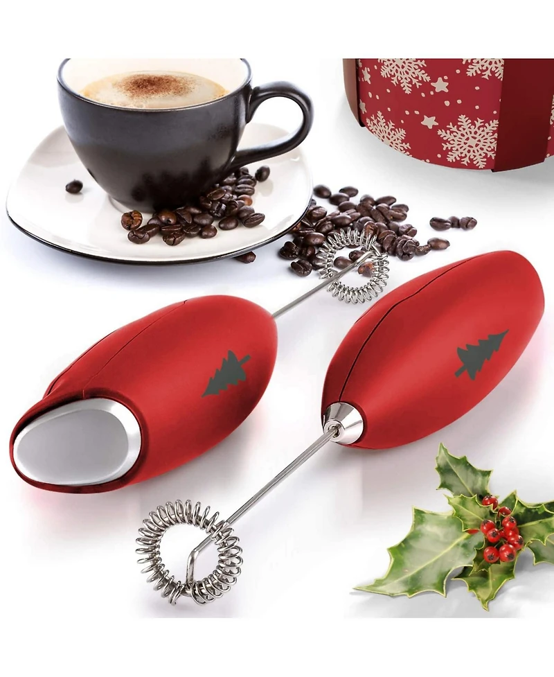 Milk Frother With Stand (Christmas Edition)