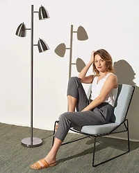 Jacob 64" Led Tree Floor Lamp with 3 Rotating Adjustable Heads