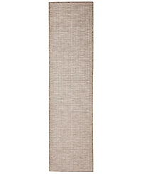 Liora Manne' Orly Texture 1'11" x 7'6" Runner Outdoor Area Rug