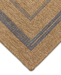 Liora Manne' Sahara Multi Border 6'6" x 9'3" Outdoor Area Rug