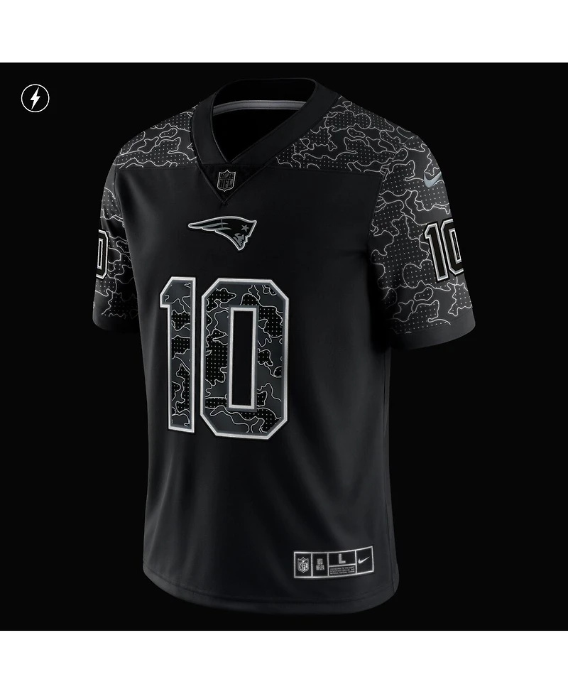 Men's Nike Mac Jones Black New England Patriots Rflctv Limited Jersey