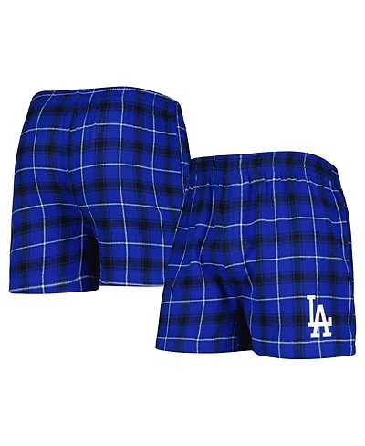 Men's Concepts Sport Royal, Black Los Angeles Dodgers Ledger Flannel Boxers