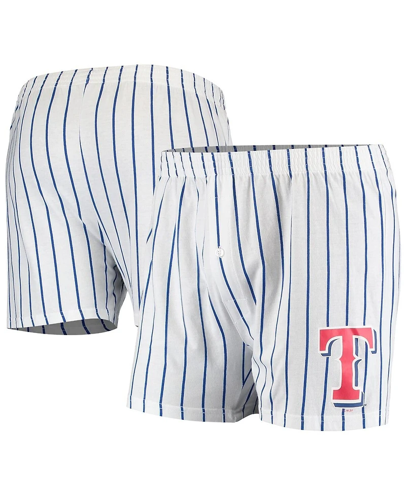 Men's Concepts Sport White Texas Rangers Vigor Boxer Shorts