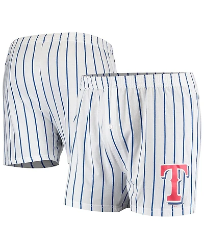 Men's Concepts Sport White Texas Rangers Vigor Boxer Shorts