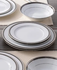 Noritake Austin Platinum Set of 4 Dinner Plates