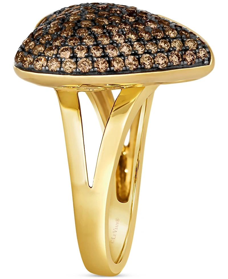 Le Vian Godiva x Le Vian Chocolate Diamond Heart Ring (1-1/5 ct. t.w.) in 14k Gold