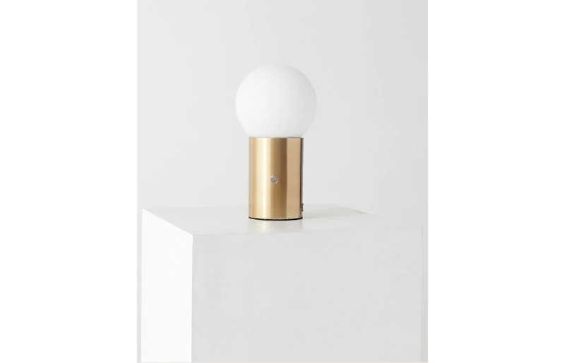 Kai 11" Dimmable Led Cement Modern Table Lamp