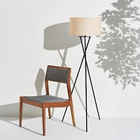Jaxon 60" Led Contempoary Tripod Floor Lamp with Drum Shade