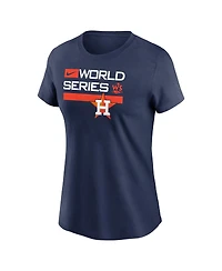 Women's Nike Navy Houston Astros 2022 World Series Authentic Collection Dugout T-shirt