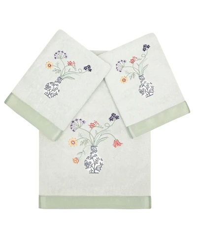 Linum Home Turkish Cotton Stella Embellished 3-Pc. Bath Towel Set