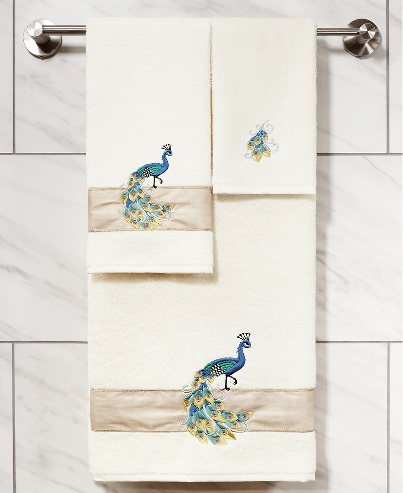 Linum Home Turkish Cotton Penelope Embellished -Pc. Bath Towel Set