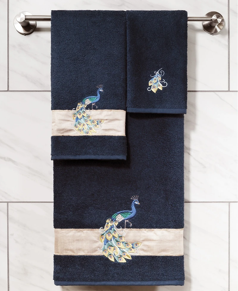 Linum Home Turkish Cotton Penelope Embellished 2-Pc. Hand Towel Set