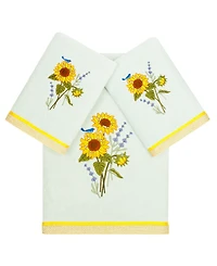 Linum Home Turkish Cotton Girasol Embellished -Pc. Bath Towel Set