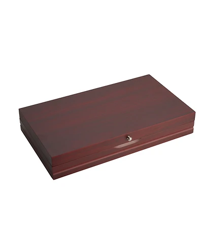 Wallace Dark Walnut Lined Single Stainless-Steel Flatware 19in Chest