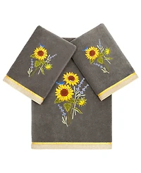 Linum Home Turkish Cotton Girasol Embellished -Pc. Bath Towel Set