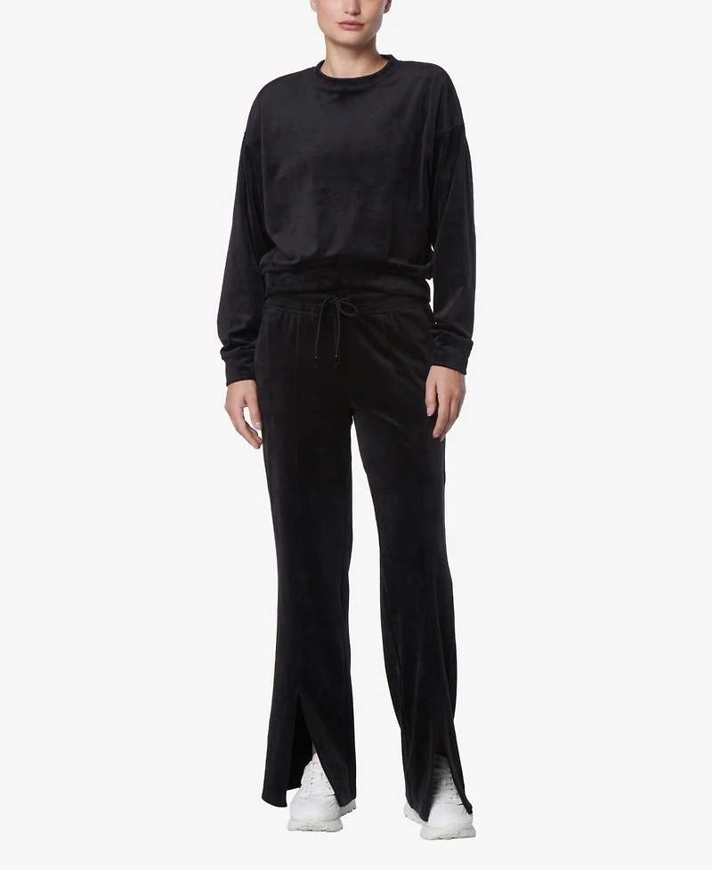 Andrew Marc Sport Women's Full Length Velvet Vented Pants