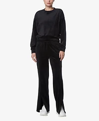 Andrew Marc Sport Women's Full Length Velvet Vented Pants