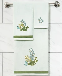 Linum Home Turkish Cotton Botanica Embellished 2-Pc. Hand Towel Set