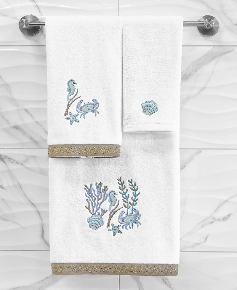 Linum Home Turkish Cotton Aaron Embellished -Pc. Bath Towel Set
