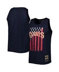 Men's Mitchell & Ness Navy San Francisco Giants Cooperstown Collection Stars and Stripes Tank Top