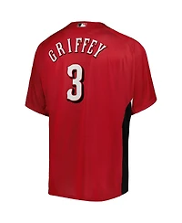 Men's Mitchell & Ness Ken Griffey Jr. Red Cincinnati Reds Cooperstown Collection Mesh Batting Practice Jersey